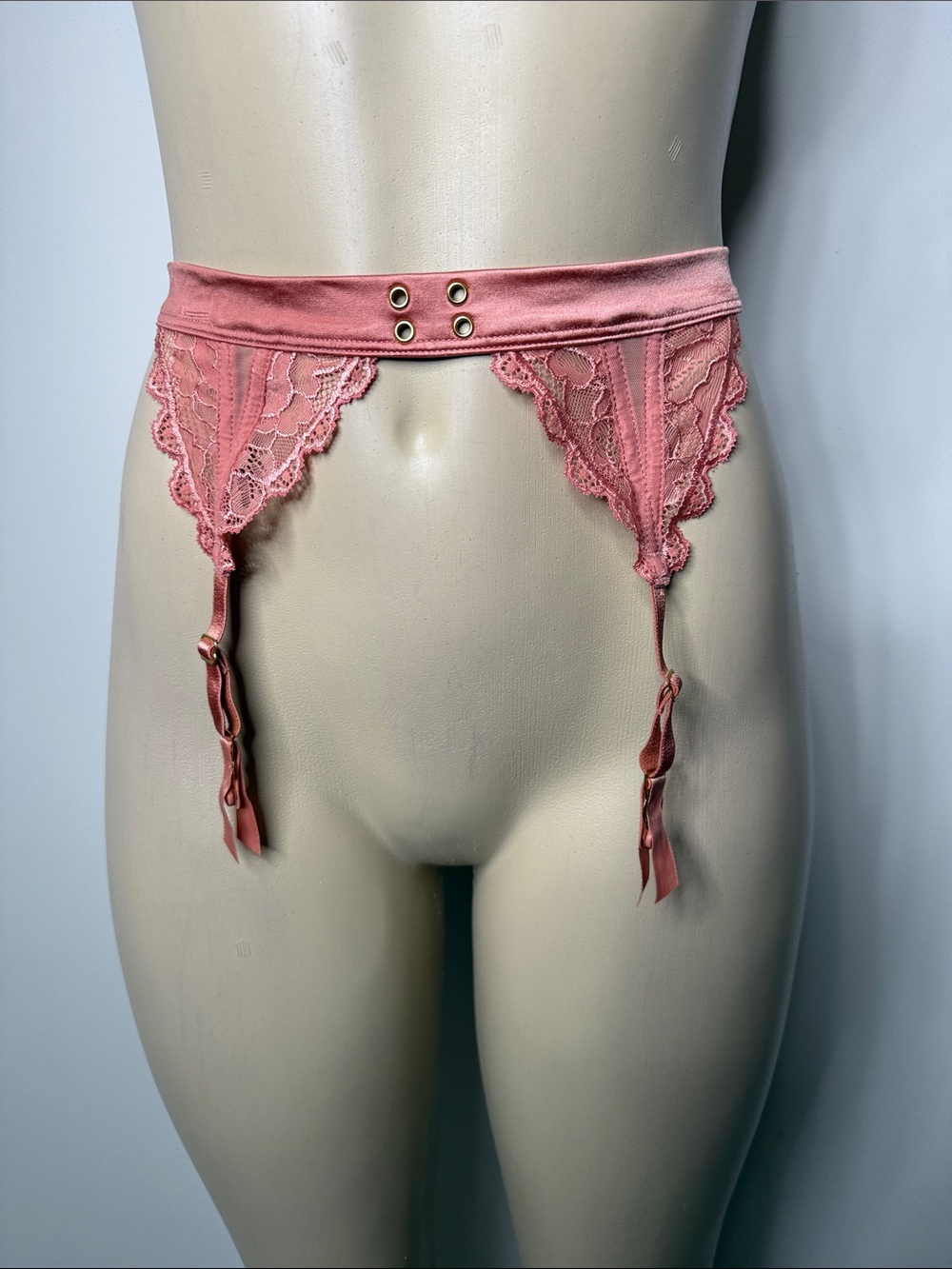 Victoria's Secret Pink Lace Garter Belt